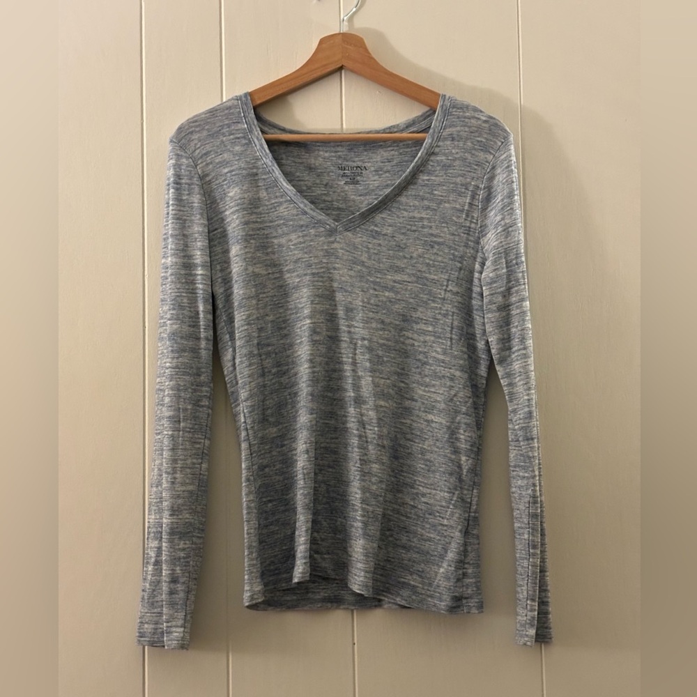 Gray Long-Sleeved Merona Tee (S)